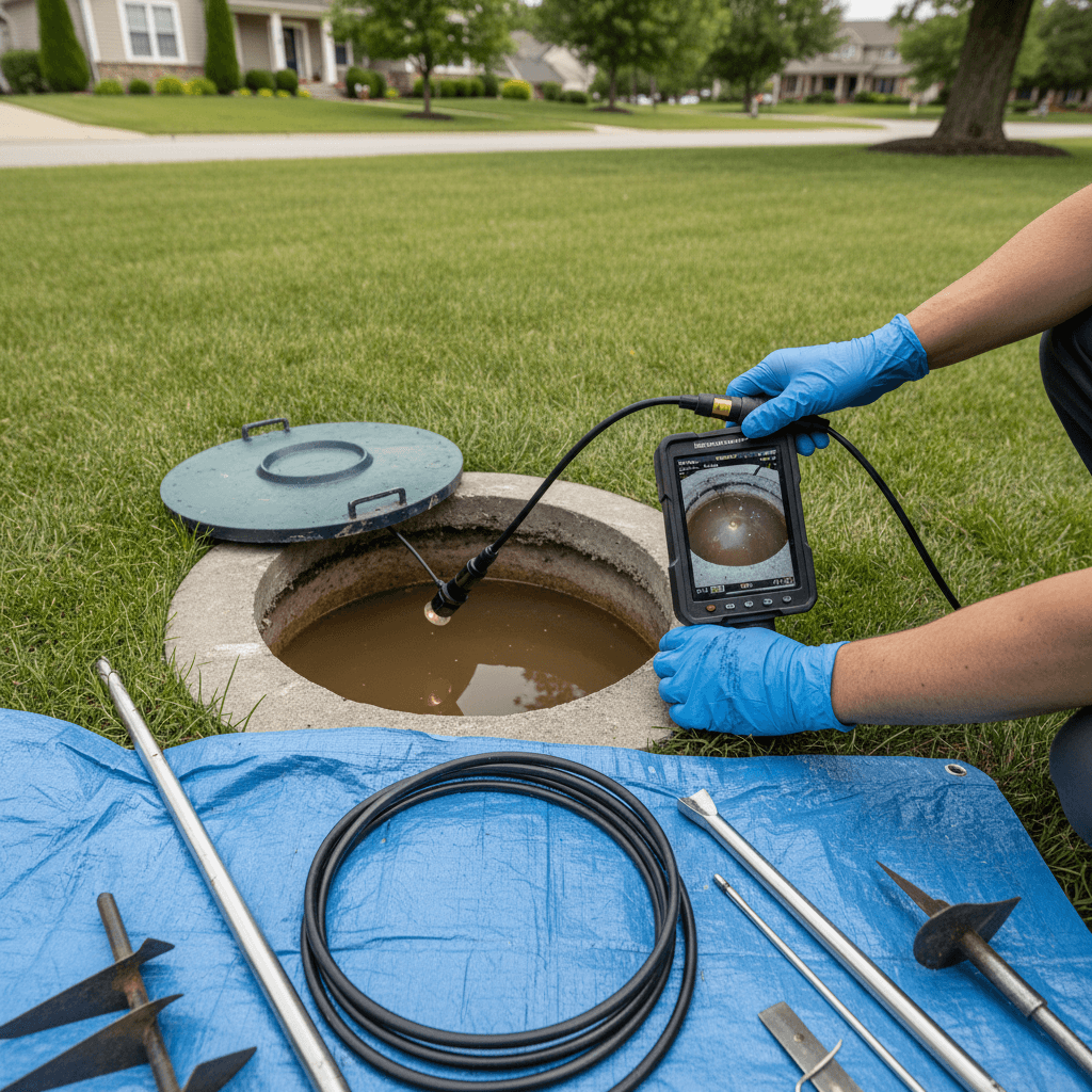 Pemeriksaan kondisi struktur septic tank